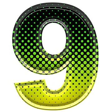 Halftone 3d digit Halftone 3d digit Copyright: xZoonar.com/christophexroll... Stock Photos