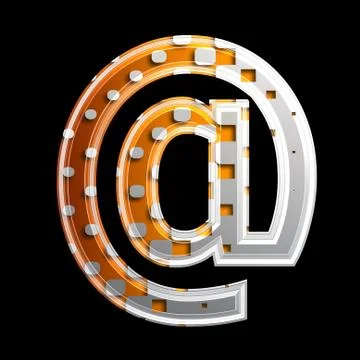 Halftone 3d sign Stock Illustration