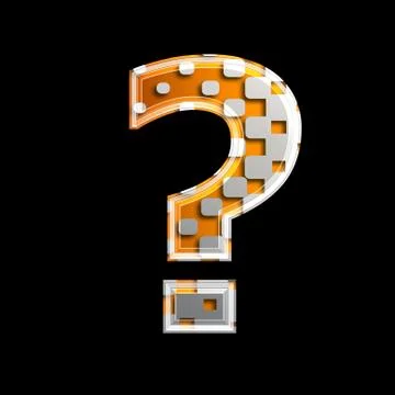 Halftone 3d sign Stock Illustration