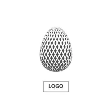 Halftone 3d spherical shape isolated on white background 스톡 일러스트