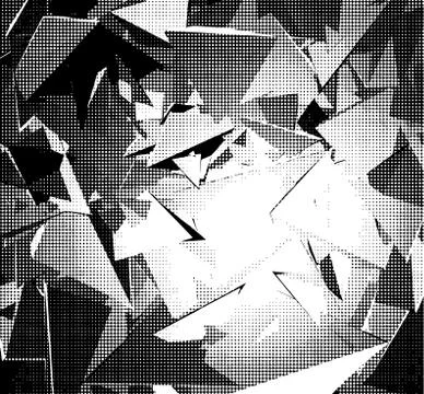 Halftone abstract background in black and white Stock Illustration