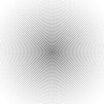 Halftone abstract geometric circular dot pattern background Stock Illustration