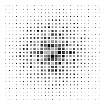 Halftone abstract geometric design, digital dynamic texture cover background, Stock Illustration