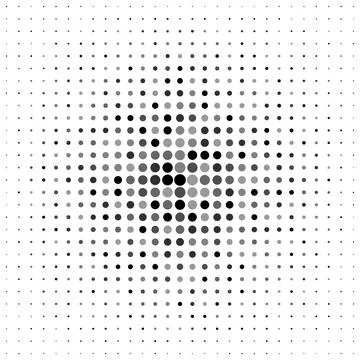 Halftone abstract geometric design, digital dynamic texture cover background, Stock Illustration