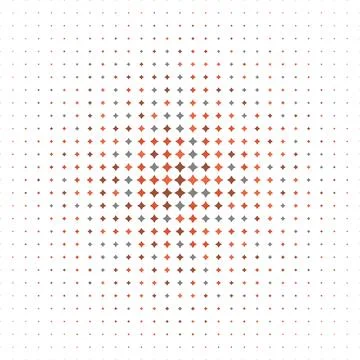 Halftone abstract geometric design, digital dynamic texture cover background, Stock Illustration