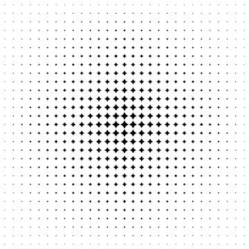 Halftone abstract geometric design, digital dynamic texture cover background, Stock Illustration