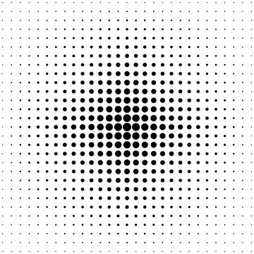 Halftone abstract geometric design, digital dynamic texture cover background, Stock Illustration