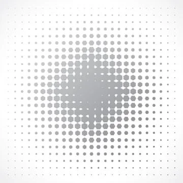 Halftone abstract symbol Stock Illustration
