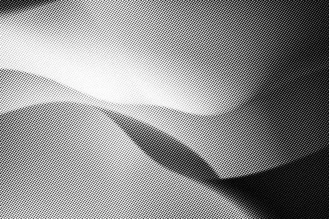Halftone background abstract waves from dots. Vector retro illustration Illustrazione stock