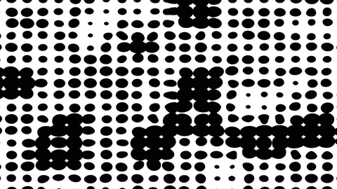 Halftone background animation with black and white colors Stock Footage 287313070
