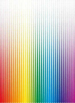 Halftone background of colored dots Stock Illustration