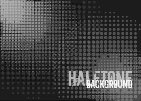 Halftone background with copy space. Stock Illustration