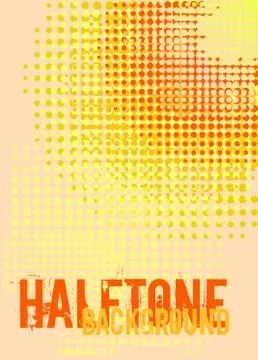 Halftone background with copy space. Stock Illustration