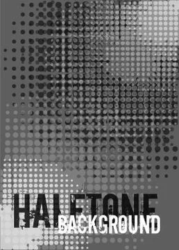 Halftone background with copy space. Stock Illustration
