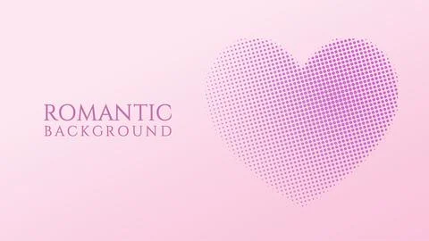 Halftone Background Design Template with Heart Shape Element, Pop Art, Colo.. Stock Illustration