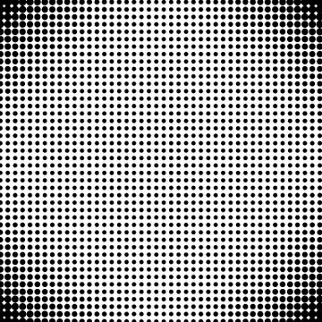 Halftone Background. Dotted Abstract Texture. Damaged Spotted Circles Pattern. Stock Illustration