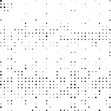 Halftone Background. Dotted Damaged Spotted Circles Pattern. Stock Illustration