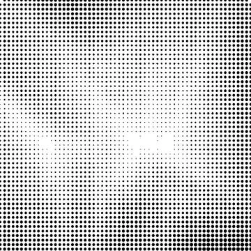 Halftone Background. Dotted Dirty Damaged Spotted Circles Pattern. Stock Illustration