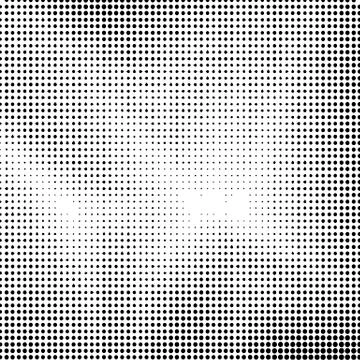 Halftone Background. Dotted Dirty Damaged Spotted Circles Pattern. Stock Illustration