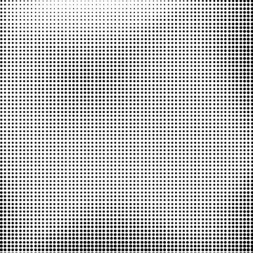 Halftone Background. Dotted Dirty Damaged Spotted Circles Pattern. Illustrazione stock