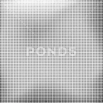 Halftone Background. Dotted Dirty Damaged Spotted Circles Pattern. Stock Illustration