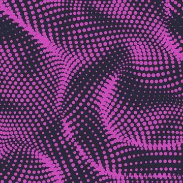 Halftone background with flowing dots. Wave vector texture Stock Illustration