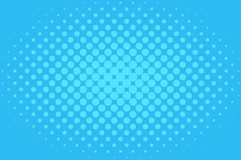 Halftone background pattern in comic style. Blue wallpaper with radial halftone Illustrazione stock