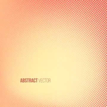 Halftone background. Red and yellow color square shape banner Stock Illustration