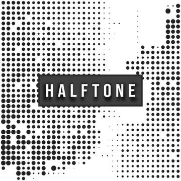 Halftone background template 스톡 일러스트