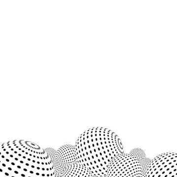Halftone Background For Text. Globes Stock Illustration
