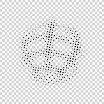 Halftone black and white element decoration design Stock Illustration