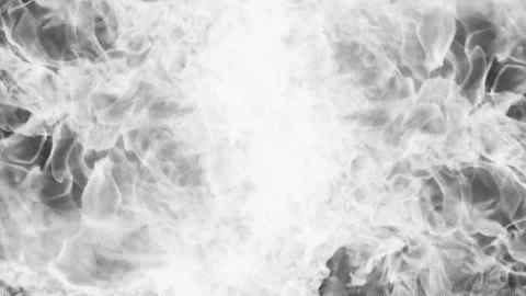 Halftone Black and White Fire Explosion Effect Stock Footage 343809480