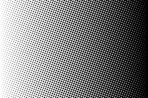 Halftone Black and White Gradient Background Abstract Monochrome Dot Pattern Stock Illustration