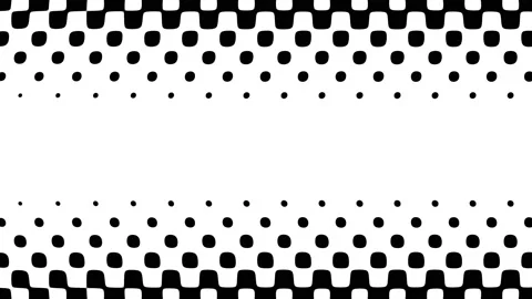 Halftone black and white pattern. 4k Seamless looping footage. Stock Footage 237190364