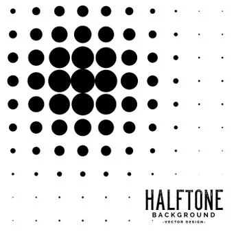 Halftone black circle abstract background Stock Illustration