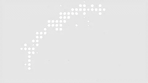 Halftone blots of dots on the alpha channel. Stock Footage 321303533