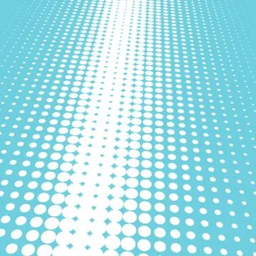 Halftone blue and white background Illustrazione stock