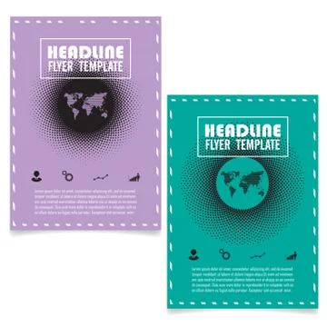 Halftone Book cover layout design.Abstract presentation background.Annual rep Stock Illustration