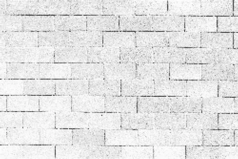 Halftone brick wall background Stock Illustration