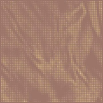 Halftone brown gradient background. Dotted pattern. Vector Stock Illustration