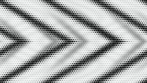 Halftone chevron arrow dots shifting seamless loop motion background Stock Footage 348050133