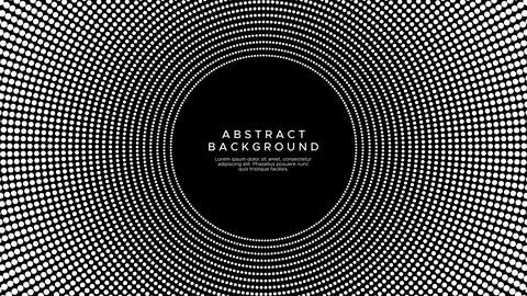 Halftone circle abstract background. Circle halftone background design. Stock Illustration