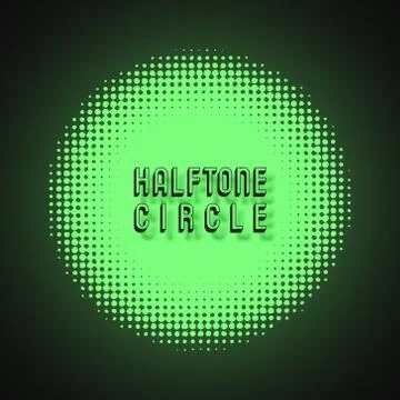 Halftone circle background Stock Illustration