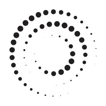 Halftone circle dot vector for graphic design, logo, website, social media, m Stock Illustration