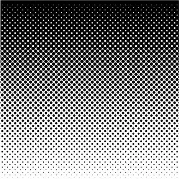 Halftone circle dots art vector design background Illustrazione stock