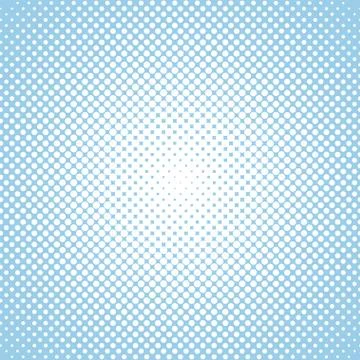 Halftone circle dots blue vector design background Stock Illustration