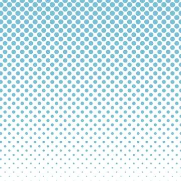 Halftone circle dots blue vector design background Stock Illustration