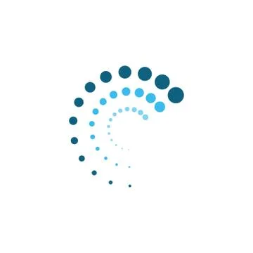 Halftone circle dots vector 스톡 일러스트