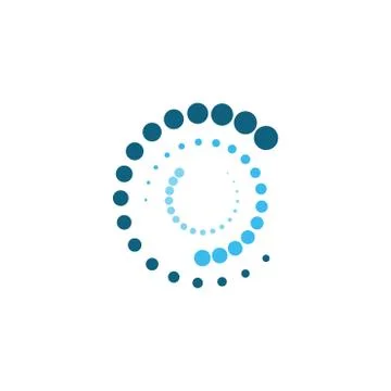 Halftone circle dots vector Stock Illustration