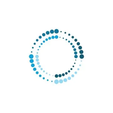 Halftone circle dots vector Stock Illustration